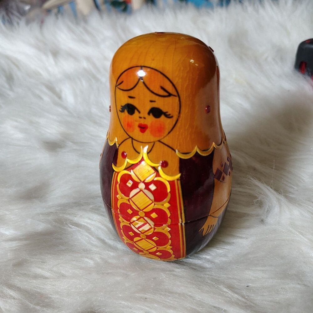 Russian Roly-Poly VTG Musical Chime Doll(Nevalyashka) Have Painted